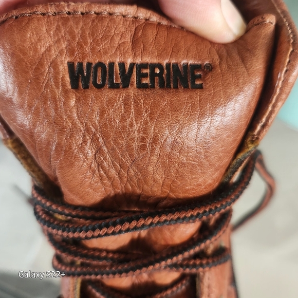 Timberland Men's Brown Leather Boots Size 9. steel toe - Picture 6 of 10